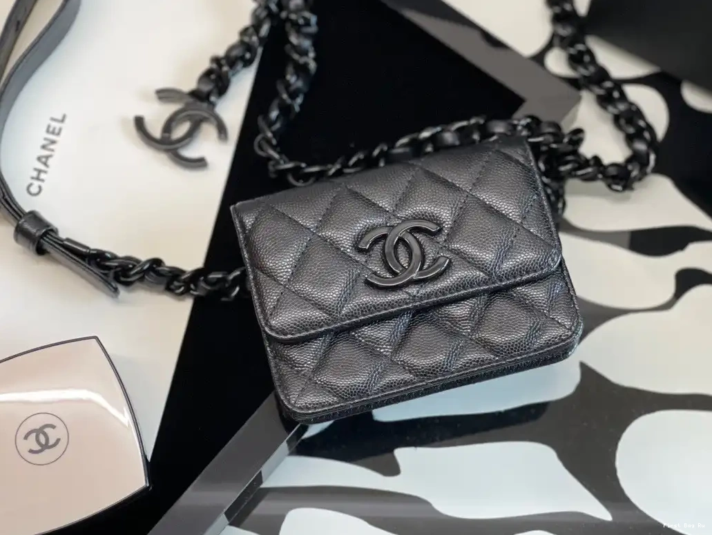 First Bag Ru CARD BELT CHANEL FLAP HOLDER 0503